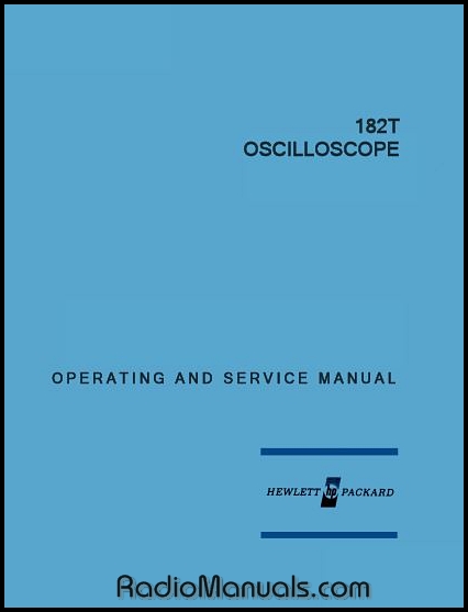 HP 182T Operating & Service Manual HP 182T Operating & Service Manual